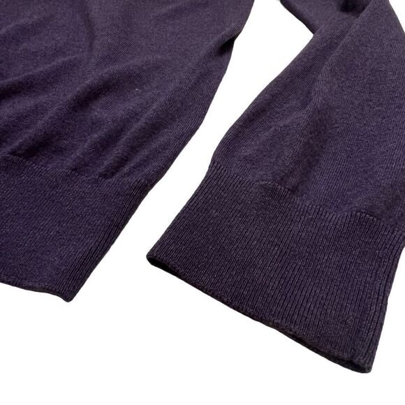 BANANA REPUBLIC Cashmere-Silk Blend XLarge Deep Purple Sweater Men’s - Picture 4 of 8